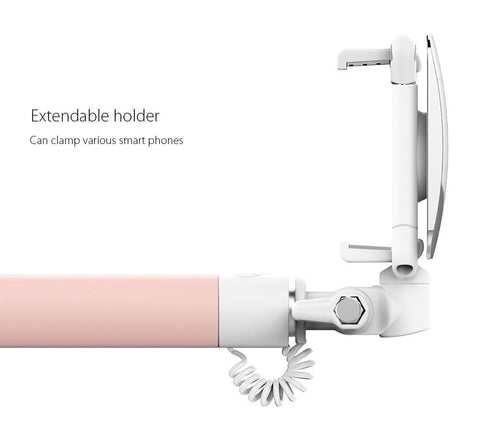 Selfie Stick Monopod Wire Control Camera Shutter