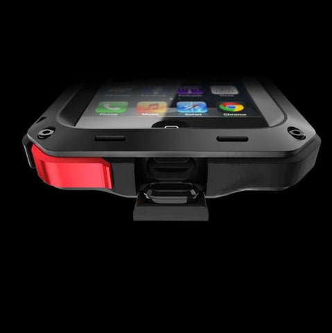 Waterproof Shockproof Aluminum Gorilla Metal Case For Iphone & Tempered glass