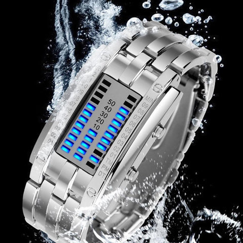 Blue Luminous LED  Sport  Watch