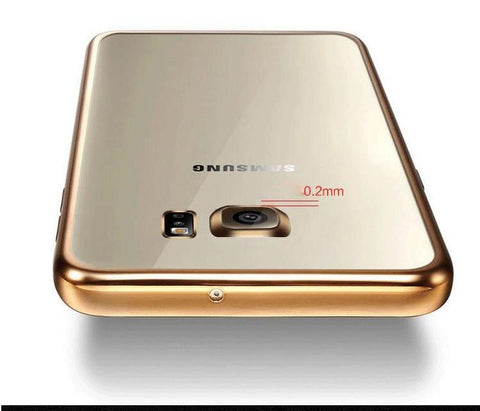 Gold Plating Soft TPU Back Cover For samsung