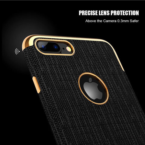 Luxury Thin Back Soft Gold Case For iPhone 7/7 Plus