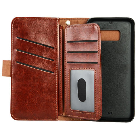 Leather Multi-function Wallet Magnet Cover for S8 S8 +