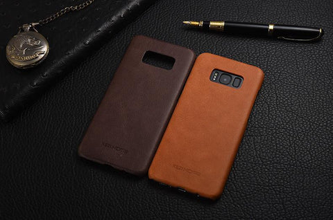 Frosted Genuine Leather For Samsung Galaxy S8 S8+