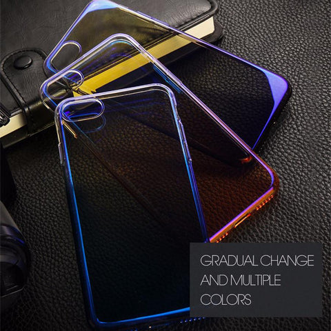 Aurora Gradient Color Transparent Case For iPhone 7/ 7 Plus