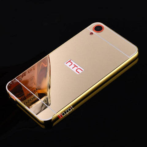 Luxury Gold Plating Armor Aluminum Case Cover For HTC One M8 M9 M10