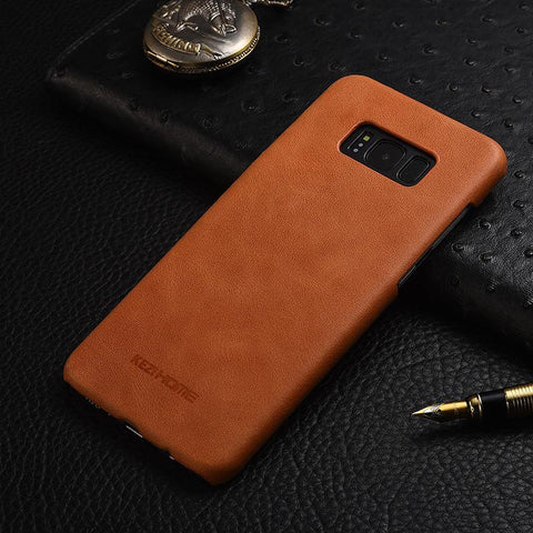 Frosted Genuine Leather For Samsung Galaxy S8 S8+