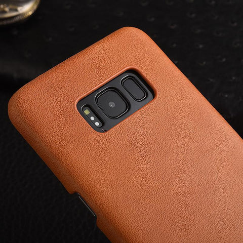 Frosted Genuine Leather For Samsung Galaxy S8 S8+