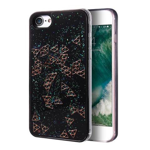 Bling Glitter Liquid Quicksand Back Cover