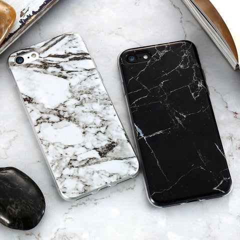 Marble Stone Skin Case For Samsung Galaxy S6 S7 Edge