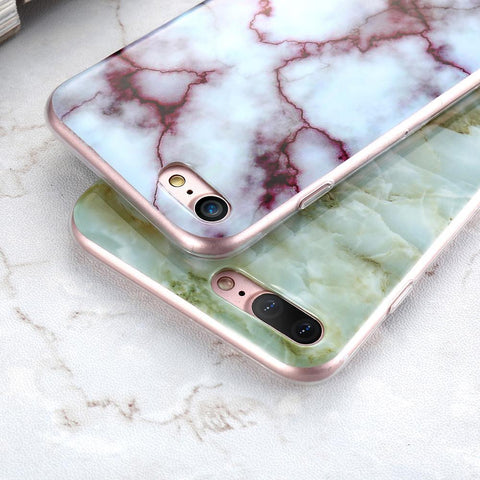 Marble Stone Skin Case For Samsung Galaxy S6 S7 Edge