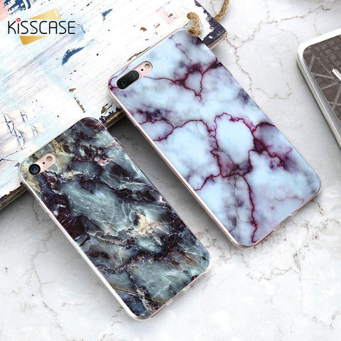 Marble Stone Skin Case For Samsung Galaxy S6 S7 Edge