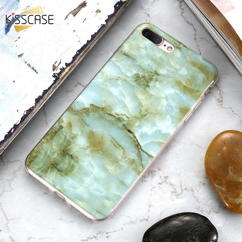 Marble Stone Skin Case For Samsung Galaxy S6 S7 Edge