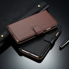 Image of Genuine Leather Wallet Flip Case for iPhone