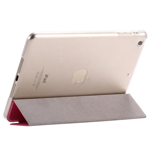 Flip Luxury Leather Transparent Clear Back Case For Apple ipad mini 1 2 3 Retina