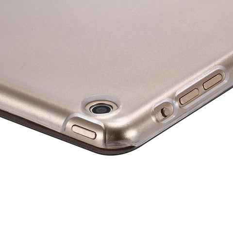 Flip Luxury Leather Transparent Clear Back Case For Apple ipad mini 1 2 3 Retina