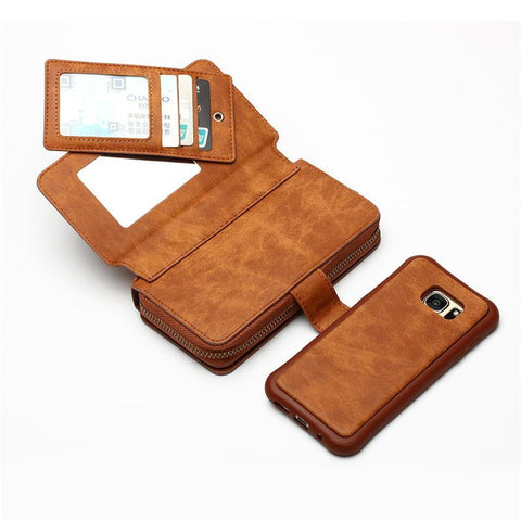 Multifunction Wallet Leather Case For Samsung