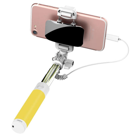 Selfie Stick Monopod Wire Control Camera Shutter