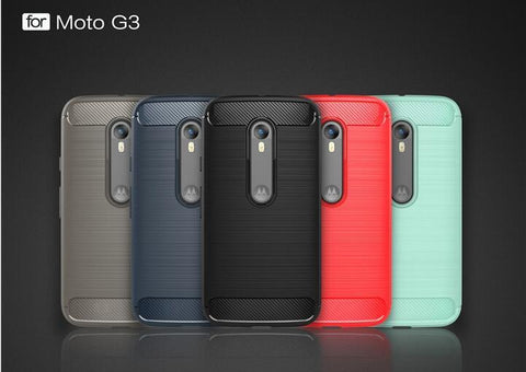 Soft Carbon Fiber Luxury Case For Moto G3