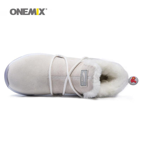 Onemix men's trekking shoes anti slip walking shoes mountain shoes comfortable warm outdoor sneakers for men walking trekking
