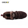 Image of Onemix men's trekking shoes anti slip walking shoes mountain shoes comfortable warm outdoor sneakers for men walking trekking