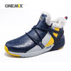 Image of Onemix men's trekking shoes anti slip walking shoes mountain shoes comfortable warm outdoor sneakers for men walking trekking