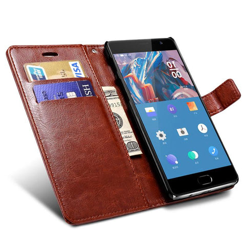 Leather Wallet Coque Phone Bag For Oneplus 3/3T