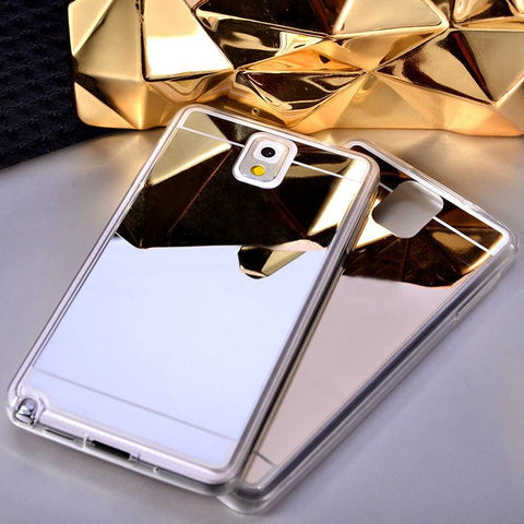 Plating Mirror Soft TPU Back Case Cover For Samsung Galaxy S8 S8 Plus  S7 Edge Phone Case