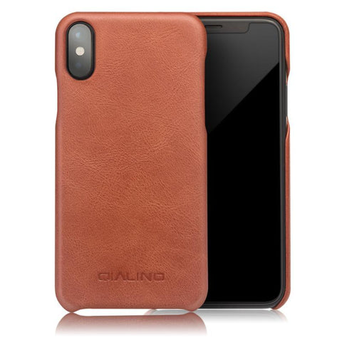 Luxury Real Genuine Leather Flip Case For Iphone X