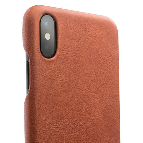 Luxury Real Genuine Leather Flip Case For Iphone X