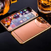 Image of Rose Gold Front + Back Mirror Premium 9H Tempered Glass For iPhone