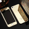 Image of Rose Gold Front + Back Mirror Premium 9H Tempered Glass For iPhone