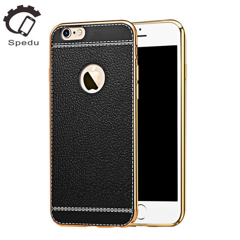 Luxury Plating Frame Clear Cover For iPhone