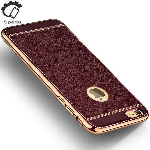 Luxury Plating Frame Clear Cover For iPhone