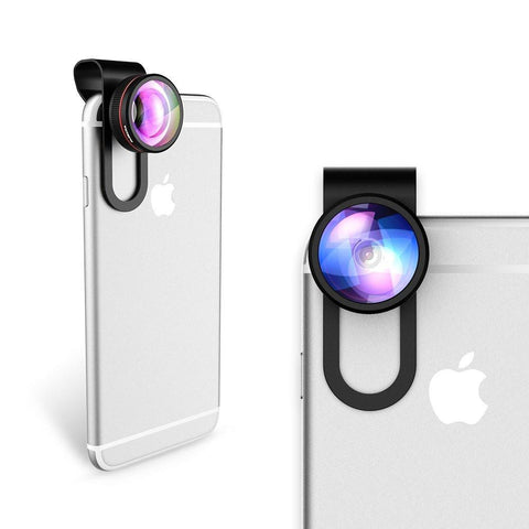 Phone Lens 24X Macro Lens 3 in 1 Lens Kit for iPhone Samsung