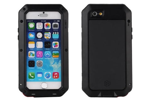 Waterproof Shockproof Aluminum Gorilla Metal Case For Iphone & Tempered glass