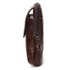 Image of Men Waist Bag Genuine Leather Cellphone Case 5.5 inch