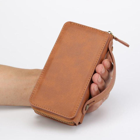 Zipper Wallet Case Handbag For iPhone 6 Plus 6S Plus