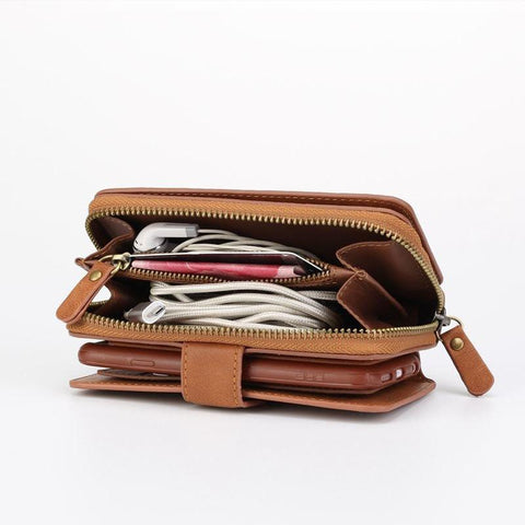 Zipper Wallet Case Handbag For iPhone 6 Plus 6S Plus