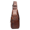 Image of Men Genuine Leather Business Casual  Shoulder Crossbody Bag