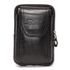 Image of Men Waist Bag Genuine Leather Cellphone Case 5.5 inch