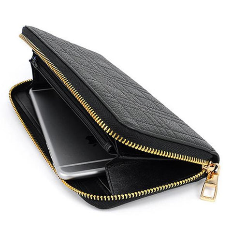 Men Charging Wallet Anti-lost Smart Wallet Multi-function Long Purse