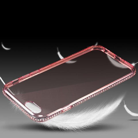 Transparent Diamond Soft Cover Case for Iphone