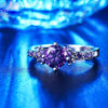 Image of White Gold Color Purple Ring