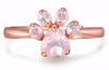 Image of PAW PRIME ROSE QUARTZ RING