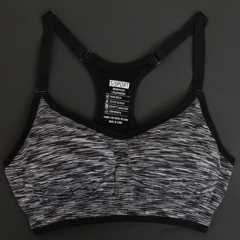 Adjustable Spaghetti Straps Women Fitness Bra Shakeproof