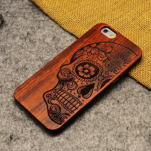 Thin Luxury Bamboo Wood Phone Case For Iphone