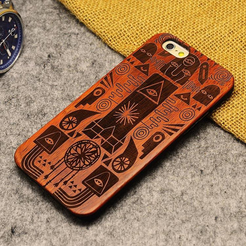 Thin Luxury Bamboo Wood Phone Case For Iphone