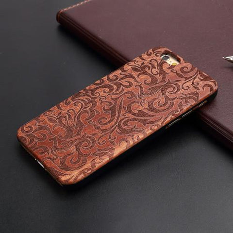 Thin Luxury Bamboo Wood Phone Case For Iphone