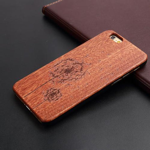 Thin Luxury Bamboo Wood Phone Case For Iphone