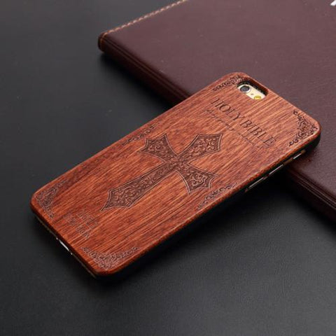 Thin Luxury Bamboo Wood Phone Case For Iphone